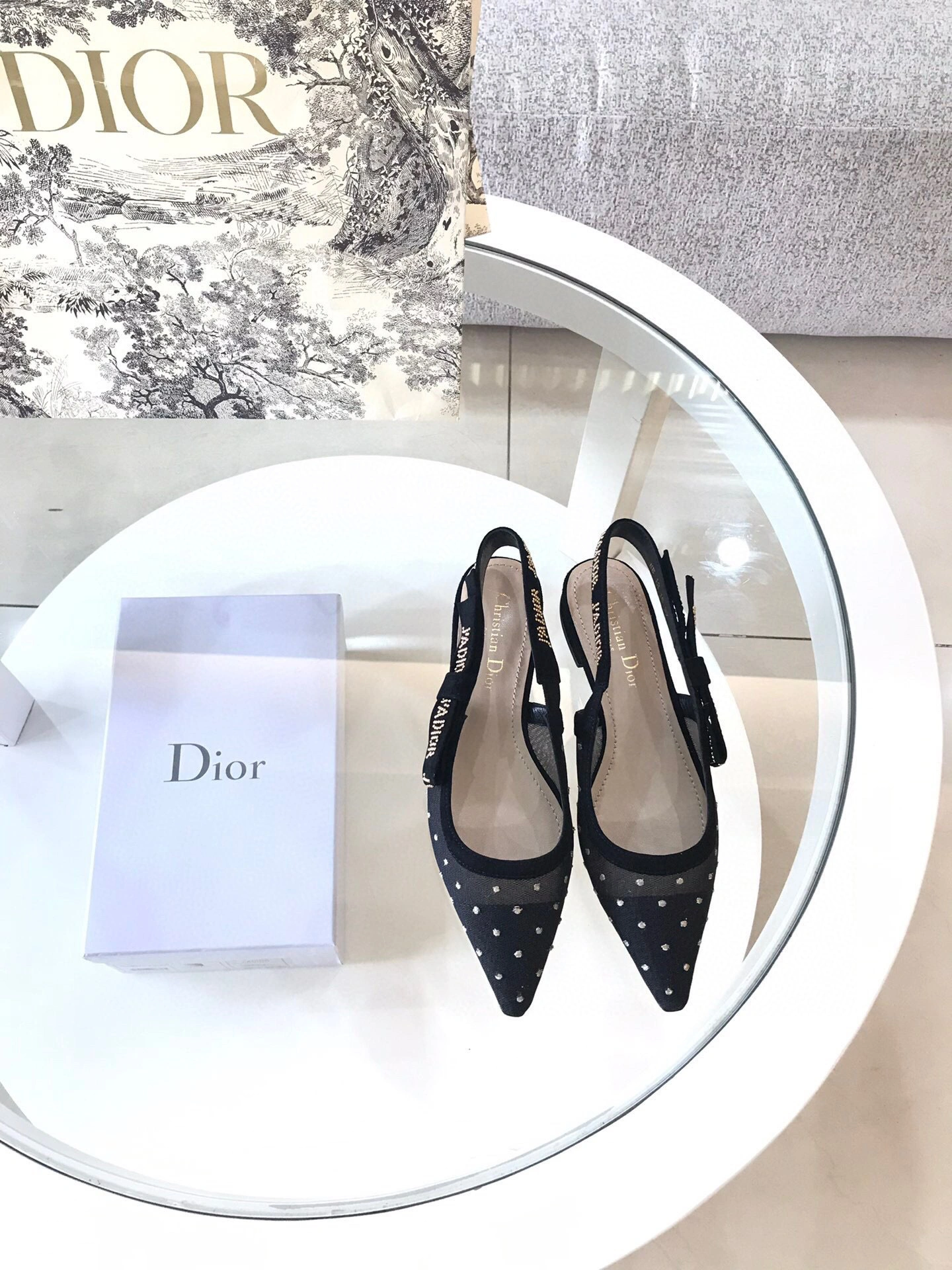 coco-- embroidery Heel height 1  6.5  9.5 slingback item : B-X024B25138